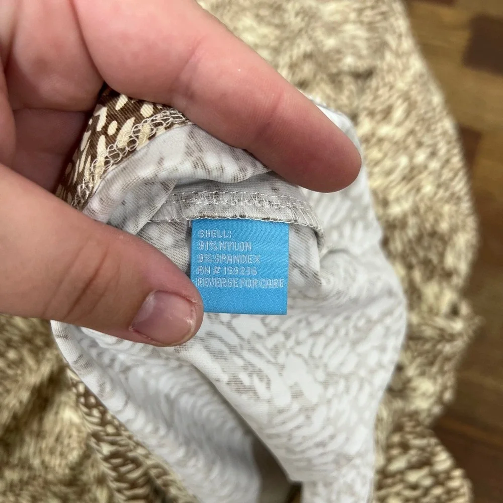 J Mclaughlin Carly Dress XS NWT $228 3/4 Sleeve Knee Catalina Beatriz Spot Brown - Picture 5 of 6